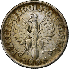 Polonia, Zloty, 1925, London, Plata, MBC, KM:15