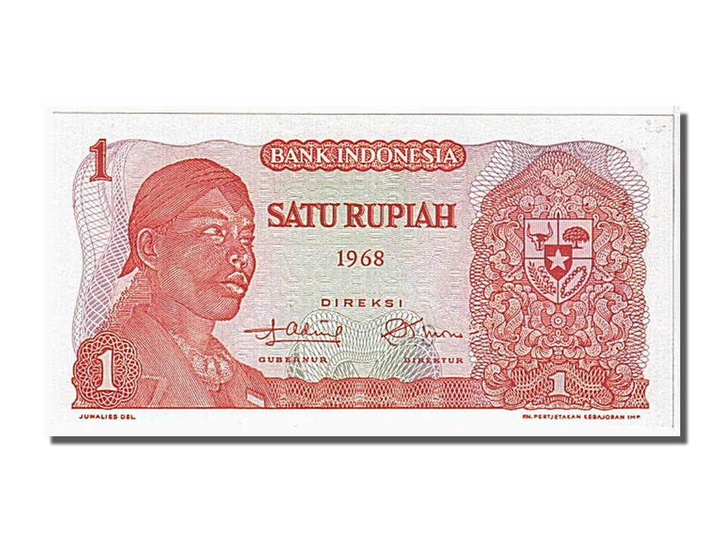 Billete, 1 Rupiah, 1968, Indonesia, UNC