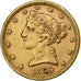 Stati Uniti, 5 Dollars, Coronet Head, 1895, Philadelphia, Oro, BB, KM:101
