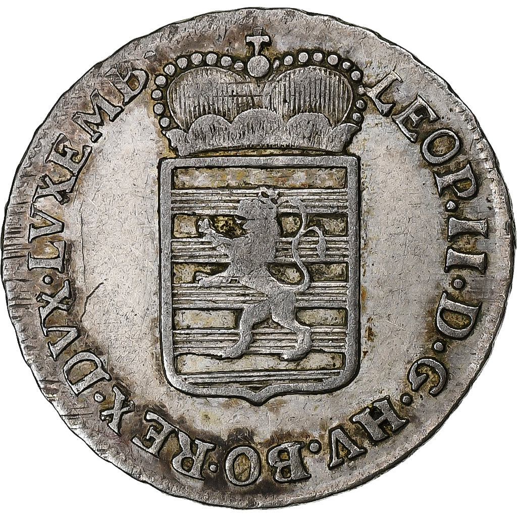 Luxembourg, Leopold II, 3 Sols, 1790, Günzburg, Billon, TTB, KM:16