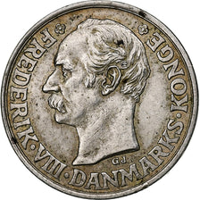 Danimarca, Frederik VIII, 25 Öre, 1907, Copenhagen, Argento, BB, KM:808