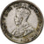 Ceilão, George V, 25 Cents, 1919, Prata, EF(40-45), KM:105a