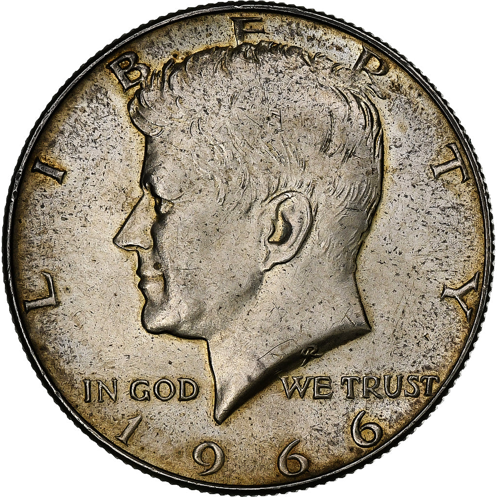 Vereinigte Staaten, Half Dollar, Kennedy, 1966, Philadelphia, Silber, SS+