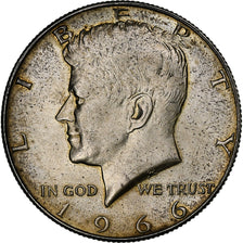 Vereinigte Staaten, Half Dollar, Kennedy, 1966, Philadelphia, Silber, SS+