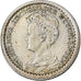 Paesi Bassi, Wilhelmina I, 10 Cents, 1917, Argento, BB, KM:145