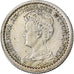 Holandia, Wilhelmina I, 10 Cents, 1917, Srebro, EF(40-45), KM:145
