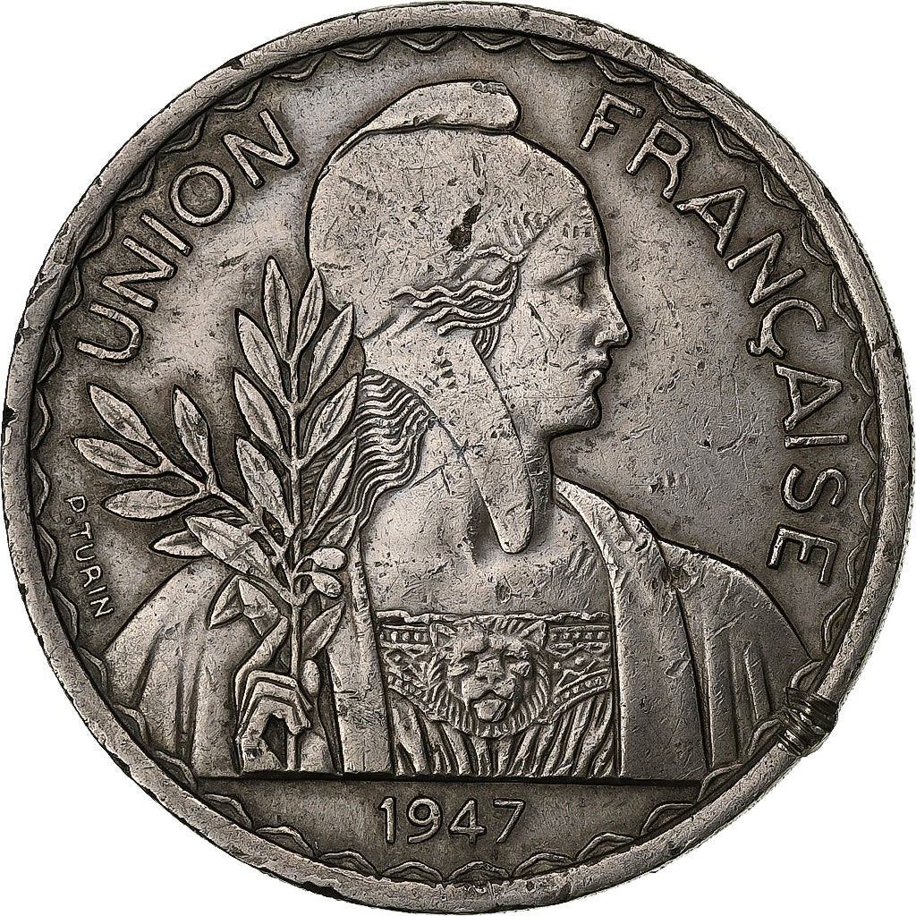 Indochine française, Piastre, 1947, Paris, Cupro-nickel, TTB, Lecompte:320
