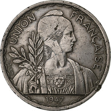 Indochine française, Piastre, 1947, Paris, Cupro-nickel, TTB, Lecompte:320