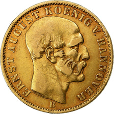 German States, HANNOVER, Ernst August, 5 Thaler, 1849, Hannover, Gold