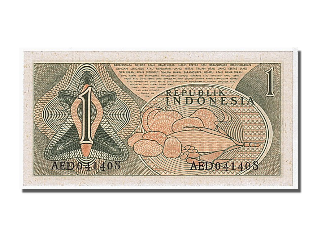 Geldschein, Indonesien, 1 Rupiah, 1960, UNZ