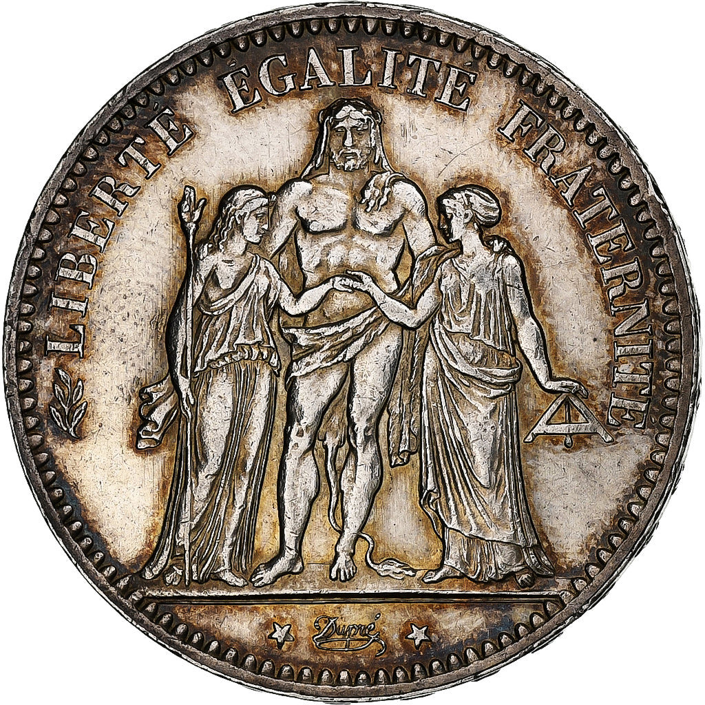 Francia, 5 Francs, Hercule, 1877, Paris, Argento, SPL-, Gadoury:745a, KM:820.1
