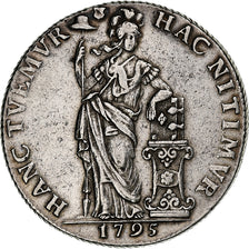 Netherlands, 3 Gulden, 1795, Silver, AU(50-53), KM:9.4