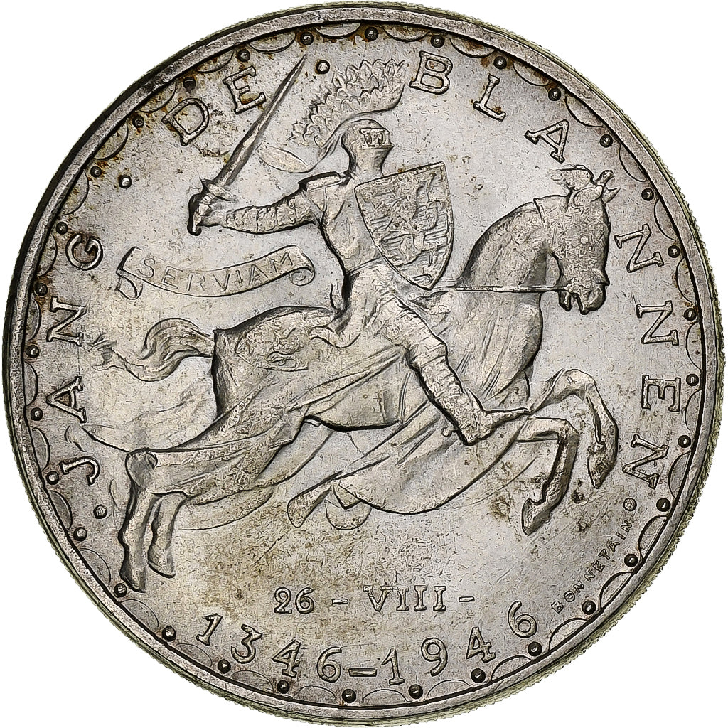 Luxembourg, Charlotte, 100 Francs, 1946, Silver, AU(50-53), KM:49