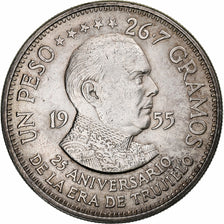 République Dominicaine, Peso, 1955, Philadelphie, Argent, TTB+, KM:23