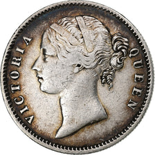 INDIA-BRITISH, Victoria, Rupee, 1840, Calcutta, Silver, VF(30-35), KM:457.1
