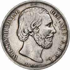 Netherlands, William III, 2-1/2 Gulden, 1869, Silver, VF(30-35), KM:82