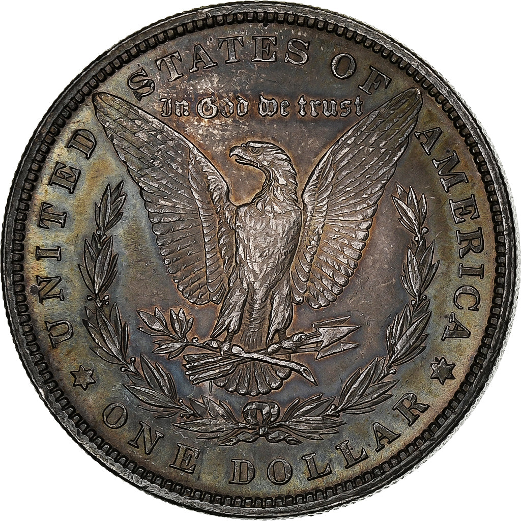 United States, Morgan dollar, 1880, Philadelphia, Silver, AU(50-53), KM:110
