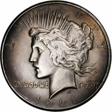 United States, Peace Dollar, 1921, Philadelphia, Silver, EF(40-45), KM:150