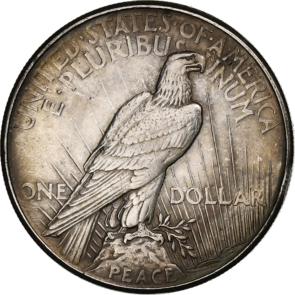 United States, Peace Dollar, 1921, Philadelphia, Silver, EF(40-45), KM:150