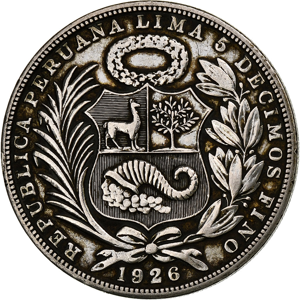 Peru, Sol, 1926, Philadelphia, Silver, MS(63), KM:218.1