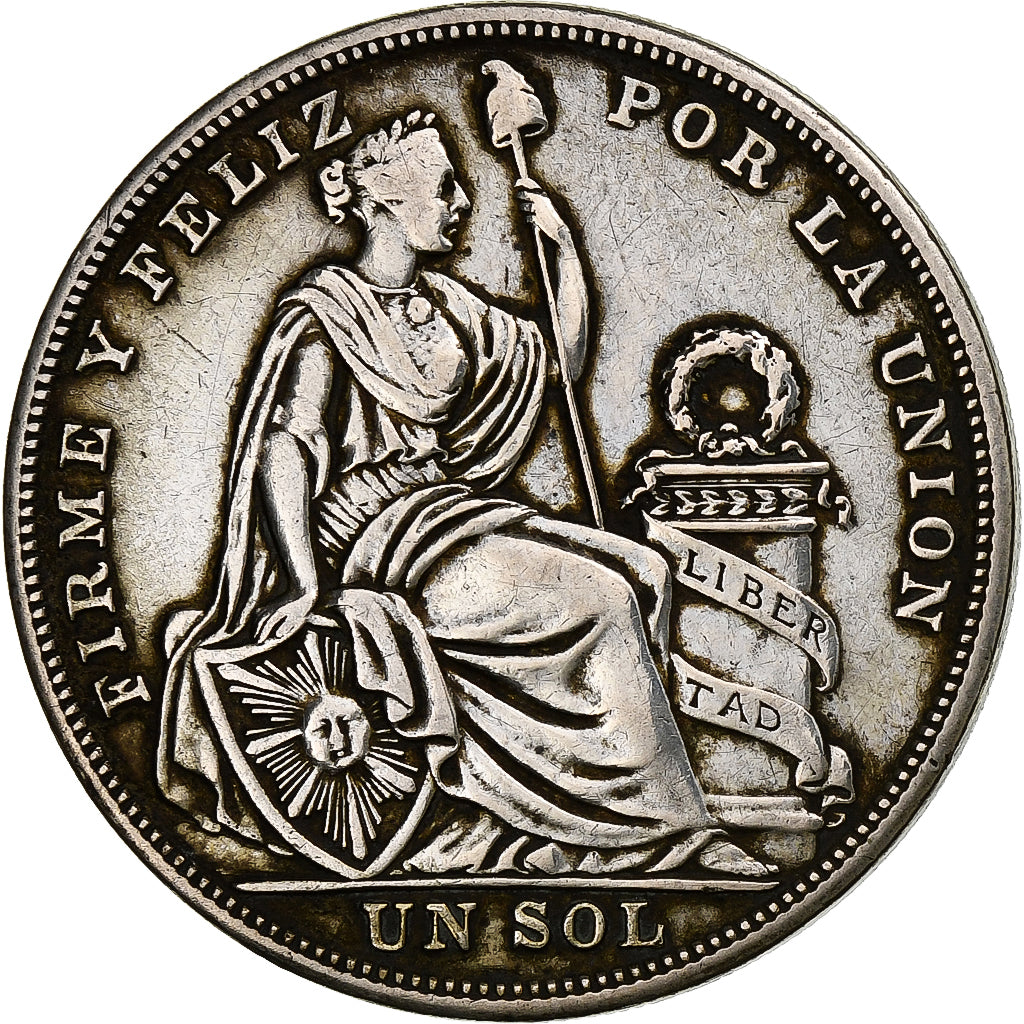 Peru, Sol, 1926, Philadelphia, Silver, MS(63), KM:218.1
