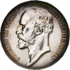 Liechtenstein, Prince John II, 5 Franken, 1924, Silver, AU(50-53), KM:10