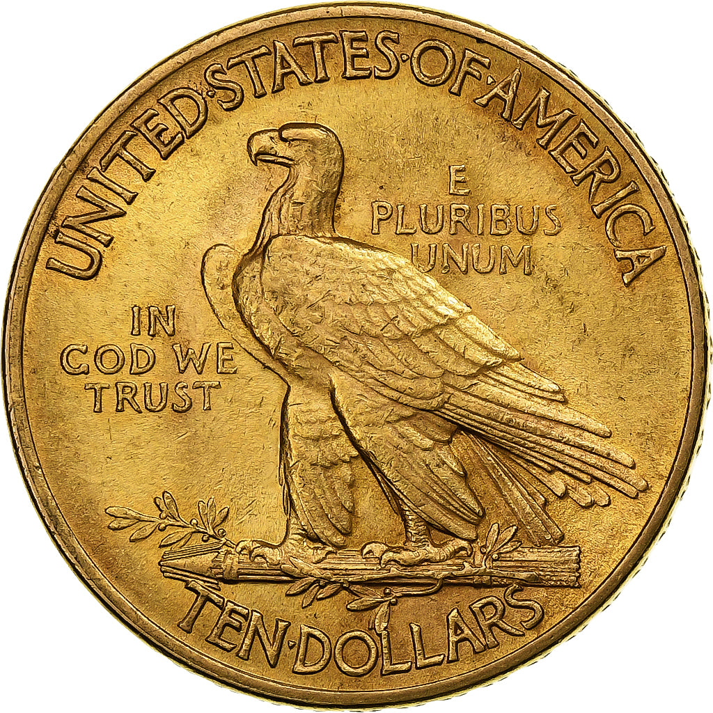 United States, 10 Dollars, Indian Head, 1913, U.S. Mint, Gold, AU(55-58), KM:130