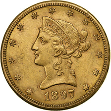 Estados Unidos da América, 10 Dollars, Coronet Head, 1897, New Orleans