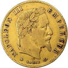 France, Napoleon III, 5 Francs, 1863, Paris, Gold, VF(30-35), Gadoury:1002