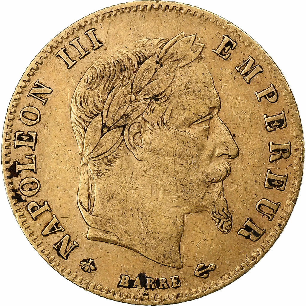 France, Napoleon III, 5 Francs, 1864, Paris, Gold, EF(40-45), Gadoury:1002