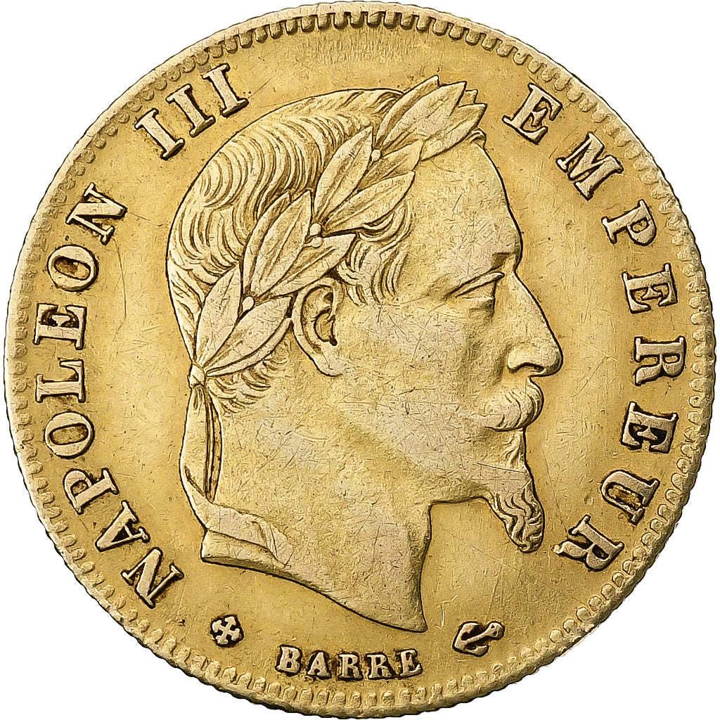 France, Napoléon III, 5 Francs, 1867, Strasbourg, Or, TTB, Gadoury:1002