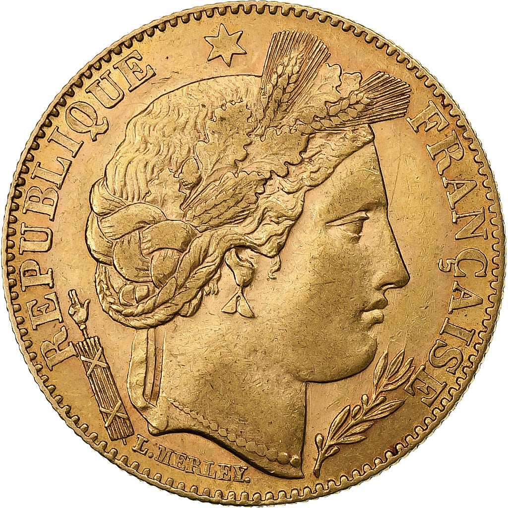 France, 10 Francs, Cérès, 1896, Paris, Or, TTB+, Gadoury:1016, KM:830