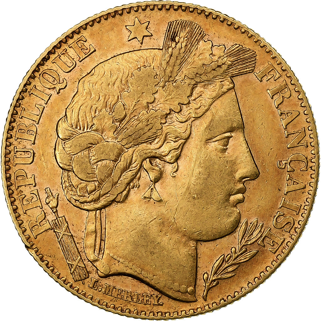 France, 10 Francs, Cérès, 1899, Paris, Gold, AU(50-53), Gadoury:1016, KM:830