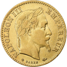 Francia, Napoleon III, 10 Francs, 1866, Strasbourg, Oro, MBC+, Gadoury:1015