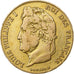 Francia, 20 Francs, Louis-Philippe, 1837, Paris, Oro, BC+, Gadoury:1031