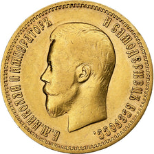 Russia, Nicholas II, 10 Roubles, 1899, St. Petersburg, Oro, BB+, KM:64