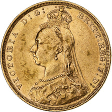 Australia, Victoria, Sovereign, 1889, Melbourne, Gold, AU(55-58), KM:10