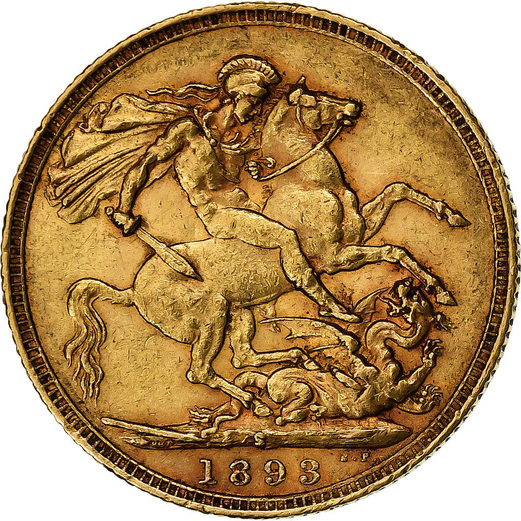 Australien, Victoria, Sovereign, 1893, Sydney, Gold, SS, KM:10