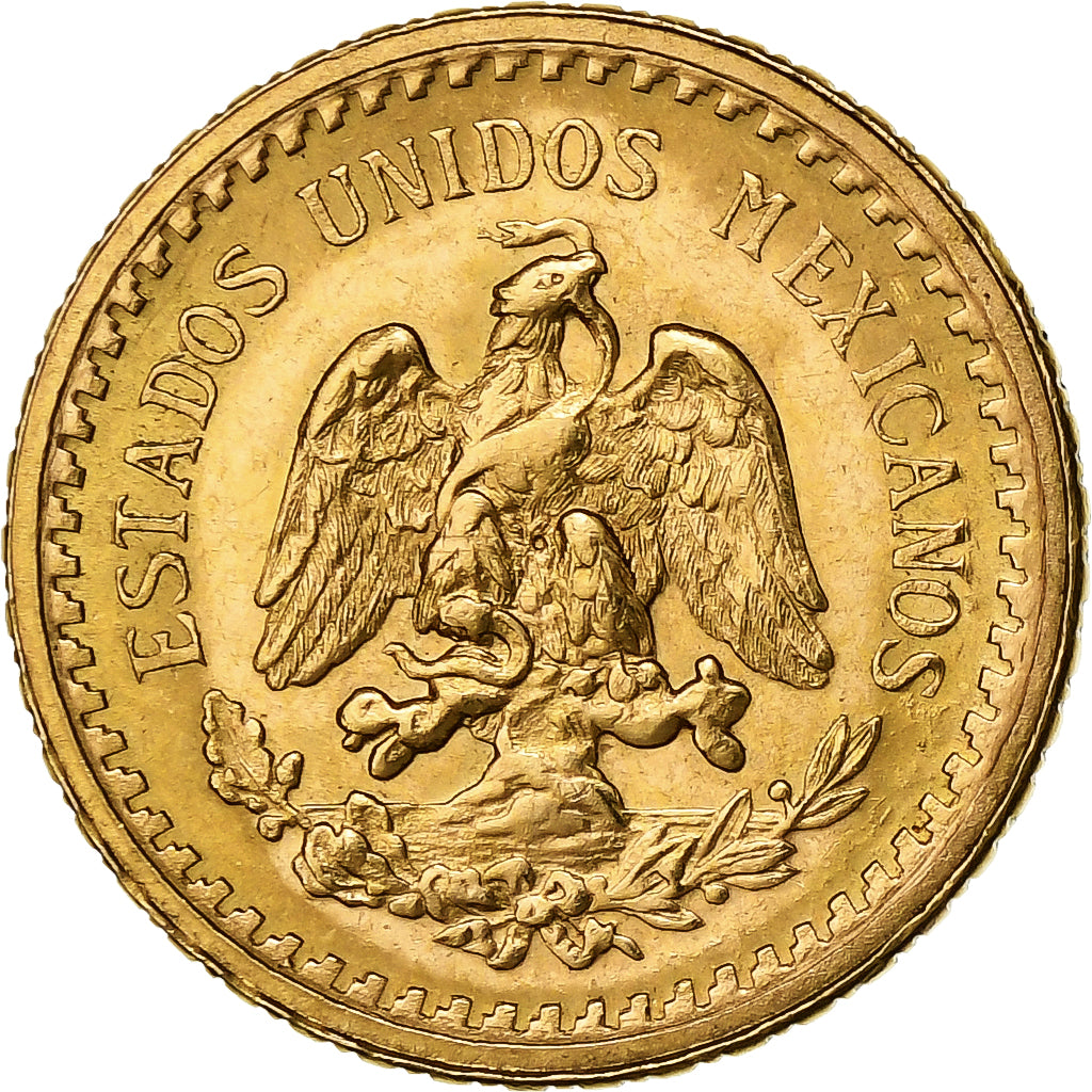 Mexico, 2-1/2 Pesos, 1945, Mexico City, Gold, AU(55-58), KM:463