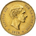 Spain, Alfonso XII, 25 Pesetas, 1878, Madrid, Gold, AU(55-58), KM:673