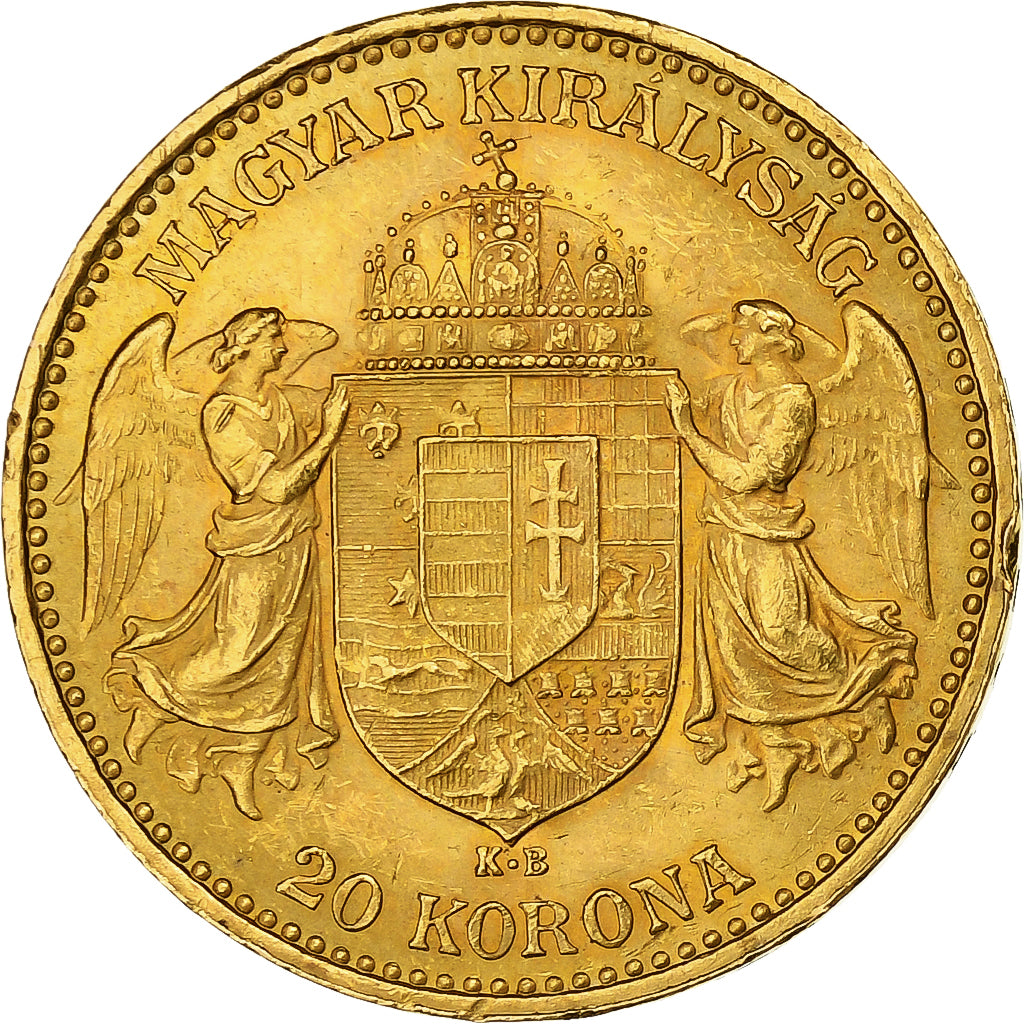 Hungary, Franz Joseph I, 20 Korona, 1897, Kormoczbanya, Gold, AU(55-58), KM:486