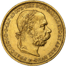Áustria, Franz Joseph I, 20 Corona, 1895, Dourado, AU(50-53), KM:2806