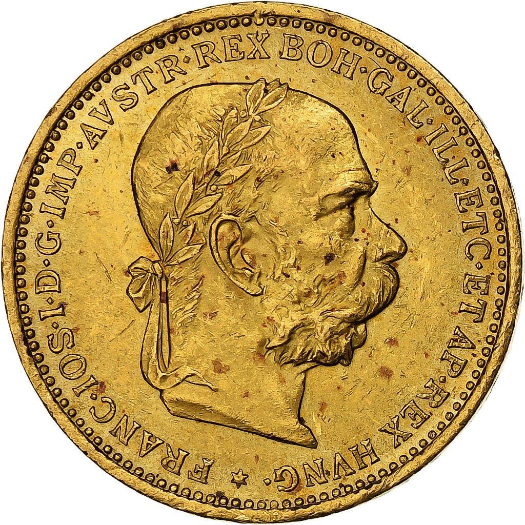 Austria, Franz Joseph I, 20 Corona, 1894, Gold, AU(50-53), KM:2806