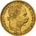 Hungría, Franz Joseph I, 8 Forint 20 Francs, 1883, Kormoczbanya, Oro, EBC
