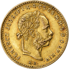 Hungria, Franz Joseph I, 4 Forint 10 Francs, 1886, Kormoczbanya, Dourado