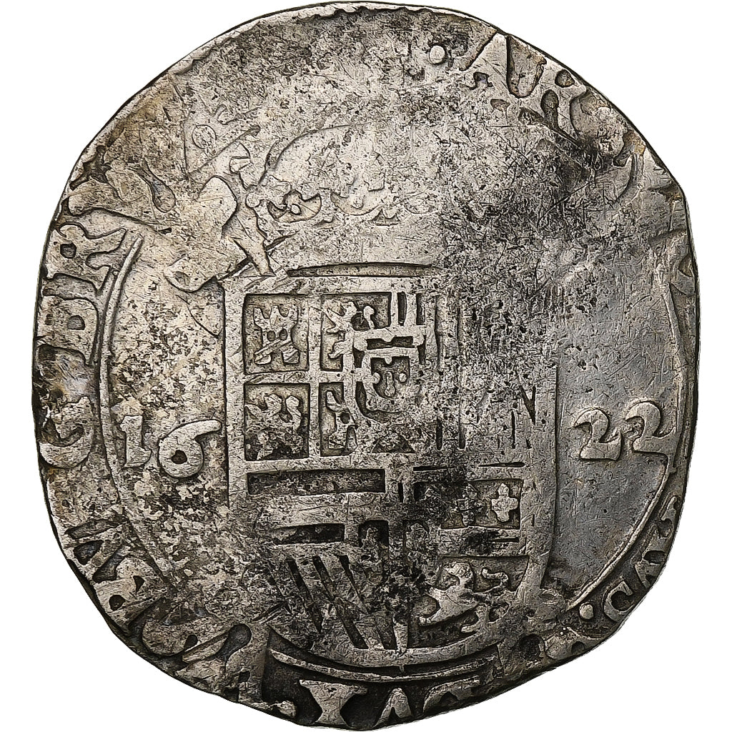 Spanish Netherlands, BRABANT, Philip IV, Escalin, 1622, Antwerp, Silver