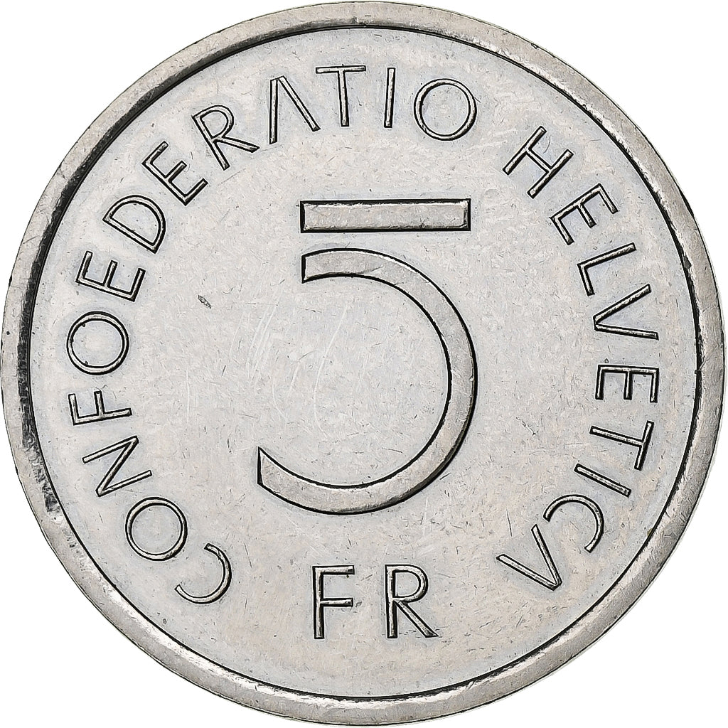 Suiza, 5 Francs, 1976, Bern, Cobre - níquel, EBC, KM:54