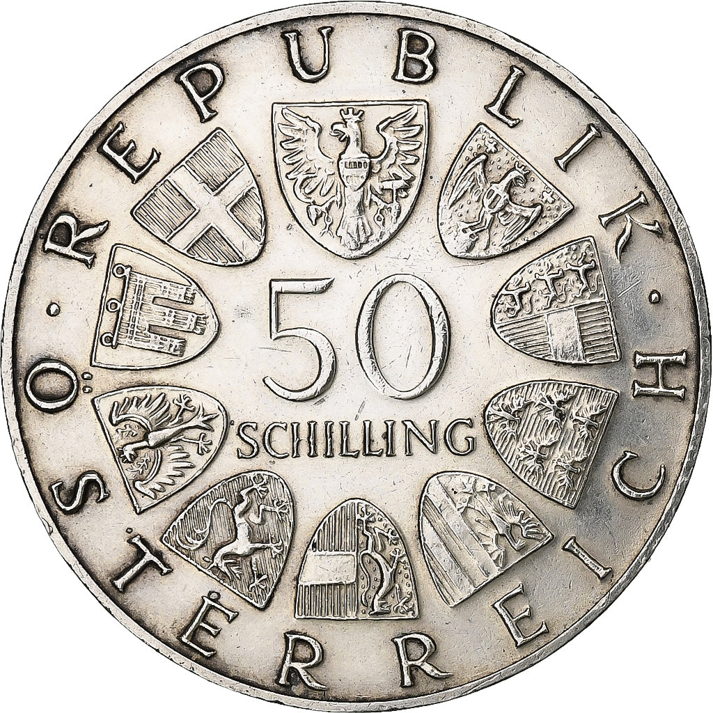 Austria, 50 Schilling, 1965, Plata, EBC, KM:2898