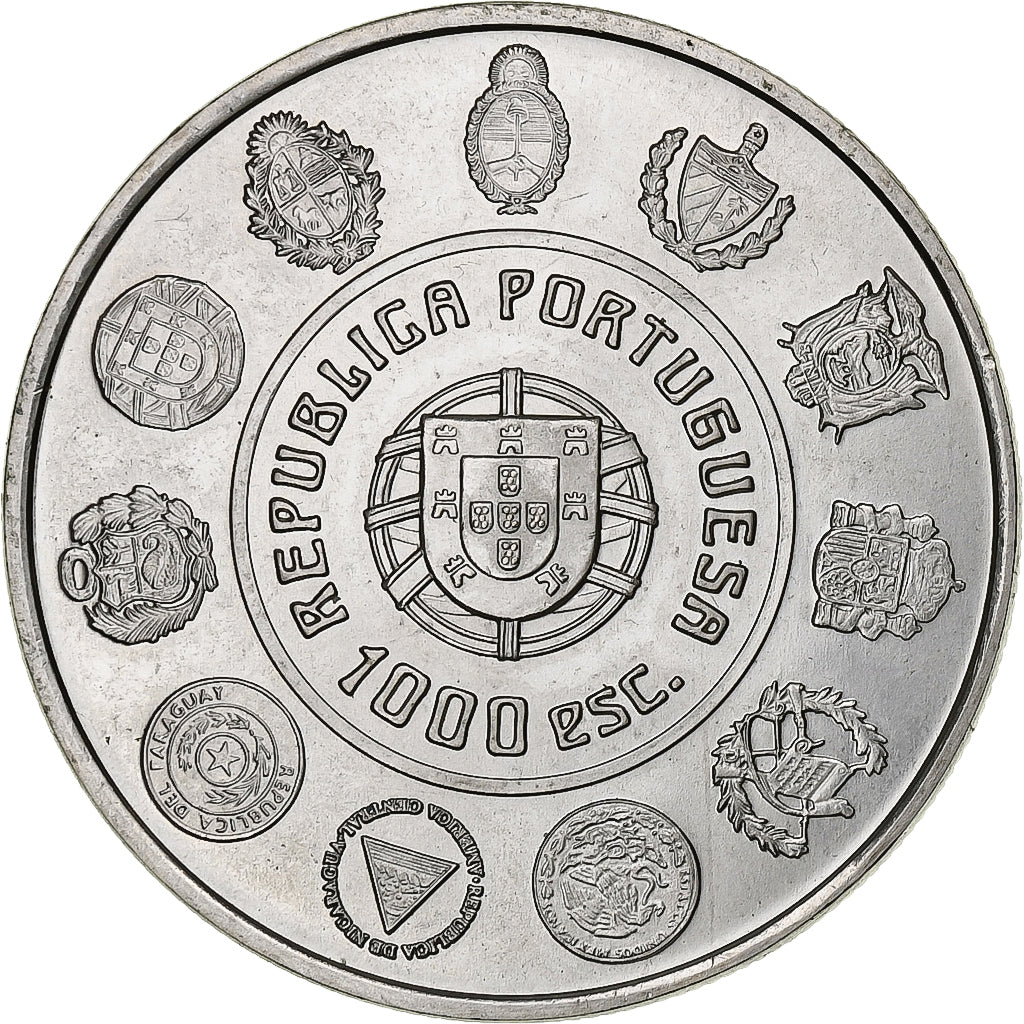 Portugal, 1000 Escudos, 2000, Lisbon, Silver, AU(55-58), KM:727