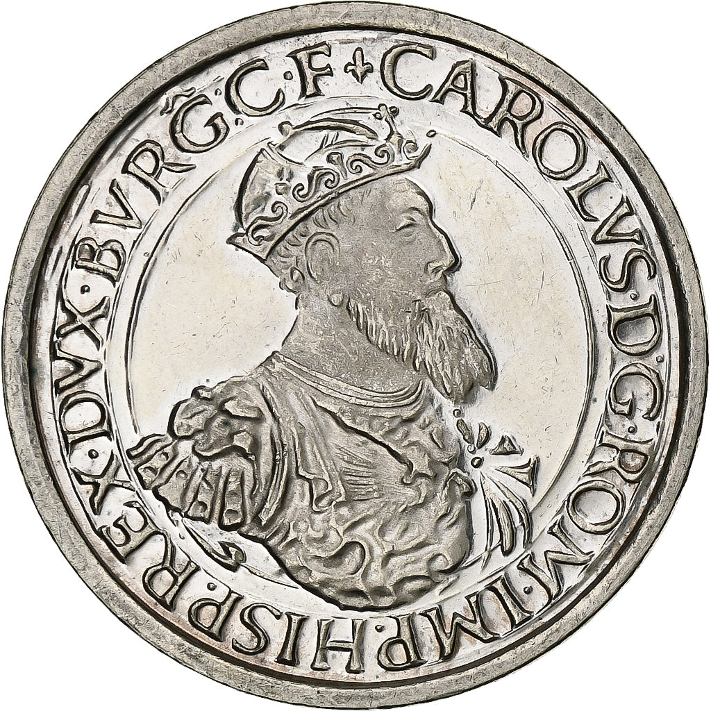 Belgique, 5 Ecu, Charles Quint, 1987, Argent, SUP, KM:166